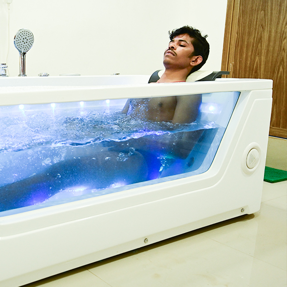 Hydro therapy in jacuzzi 